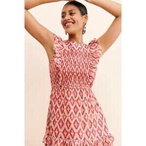 BANJANAN Iris Tiered Ruffled Dress Size M